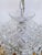 Vintage Crystal Basket Chandelier With Pressed Flower Swags & Amber Beads For Sale - Image 4 of 10