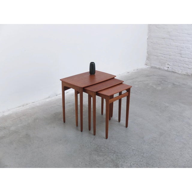 Nesting Tables in Teak and Oak by Svend Åge Madsen, 1960s, Set of 3 For Sale - Image 16 of 16