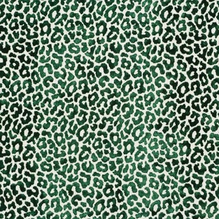 Schumacher X Timothy Corrigan Madeleine Velvet Fabric in Emerald For Sale