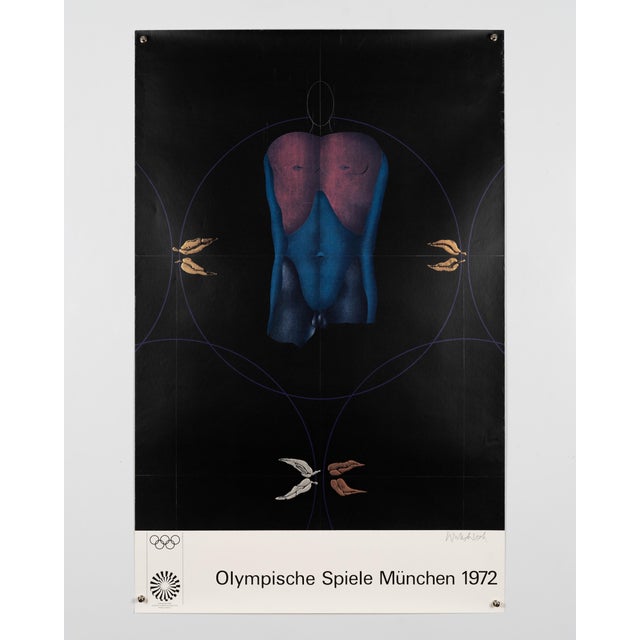 Munich 1972 Olympic Games Olympic Poster by Paul Wunderlich For Sale - Image 3 of 9