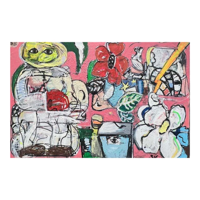 Scott Harper Mixed Media Painting titled “M83” 40 x 60 2024 For Sale