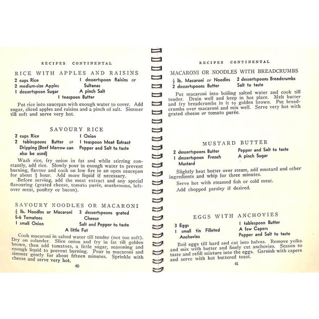 Paper "Recipes Continental" 1949 Michaelis-Jena, Ruth [Collected By] For Sale - Image 7 of 10