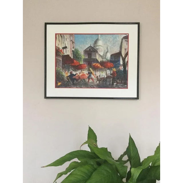 Modern Gena Pechaubes, Montmartre, Oil on Canvas For Sale - Image 3 of 5