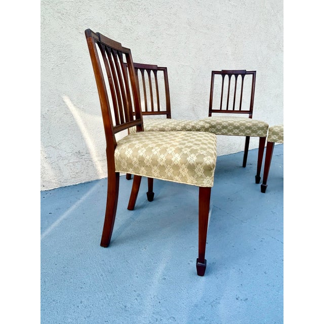 Set of 4 Vintage NeoClassical Dining Chairs For Sale - Image 4 of 10