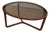 Ceccotti Collezioni Stella Round Walnut & Smoked Glass Coffee Table by Noé Duchaufour-Lawrance For Sale