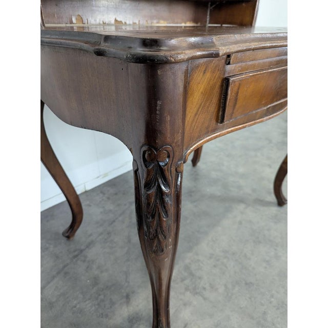 Brown Small Mahogany Bonheur Du Jour Desk For Sale - Image 8 of 10