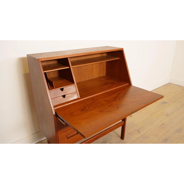 Vintage Teak Secretaire by Arne Wahl Iversen For Sale - Image 9 of 18