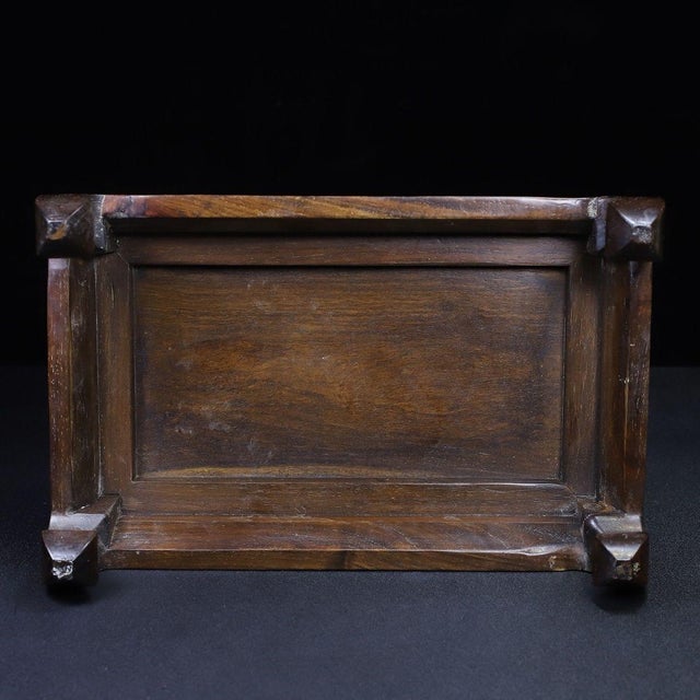 Huali Rosewood Low Table Inlaid With Mother-of-Pearl For Sale - Image 10 of 10