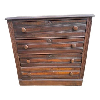 Antique Victorian Eastlake Style Dresser or Chest With Three Drawers For Sale