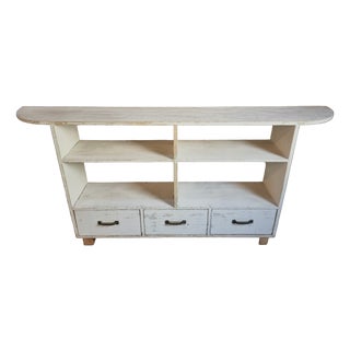 Vintage French Pine Shoe Cabinet with Drawers, 1960s For Sale