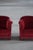 Vintage Danish Curved Lounge Chairs in Deep Red Velvet with Fringes, 1940s, Set of 2 For Sale - Image 12 of 18