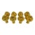 Sherle Wagner Set of Eight Ribbon & Reed Rosette Cabinet & Drawer Knobs For Sale