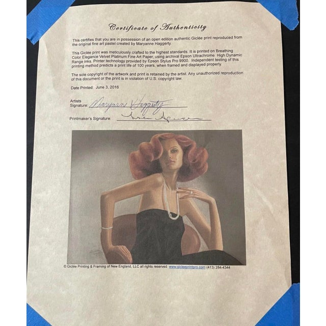 2010s Contemporary Glamour Portrait by Maryanne Haggerty – Framed Giclée Print For Sale - Image 5 of 6
