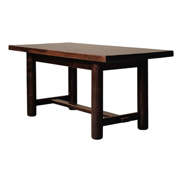 Pine Table attributed to Georges Robert, France, 1960s For Sale