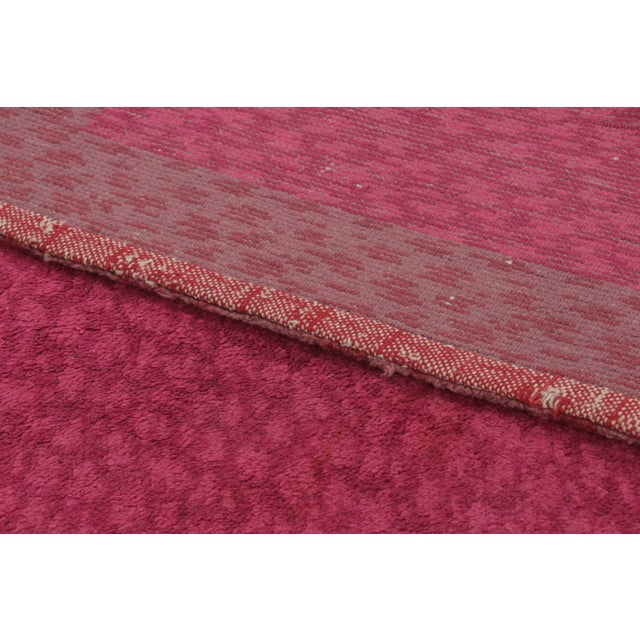 Textile Vintage Dutch Raspberry Wool Runner, 1930-1939 by Rug & Kilim For Sale - Image 7 of 9