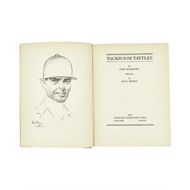 Art Deco Signed Tack Room Tattles by John McKenney Paul Brown Book 1934 Hardcover For Sale - Image 3 of 12