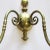 Metal Vintage Gilt Metal Wall Sconces Two-Light Candlestick Holders - a Pair For Sale - Image 7 of 12
