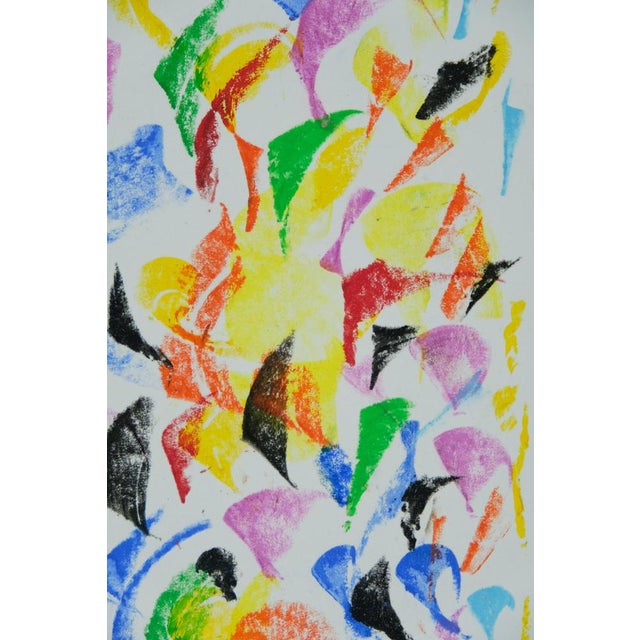 Françoise Galle, Colorful Melancholy, Pastel Drawing For Sale - Image 5 of 8