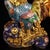 Bronze Late 20th Century Gilt Bronze Cloisonné Enamel Rooster Figure With Coin Motif For Sale - Image 8 of 10