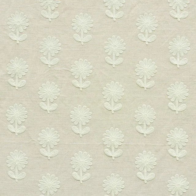 Paley is a delightful, all-over pattern composed of delicate, chain-stitched daisies on linen-cotton union cloth. It has...