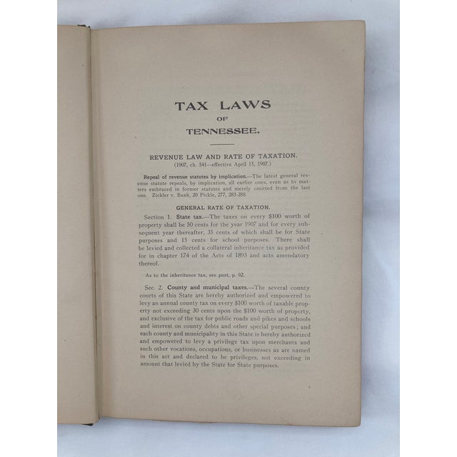 1907 Antique Legal Volume For Sale - Image 4 of 7