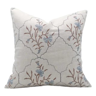 Fabdivine Handmade Block Printed Cushion Cover 12x20 Inch Pure Linen- Vidhya For Sale