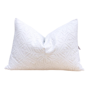 Morning Dew Lumbar Applique Pillow Cover