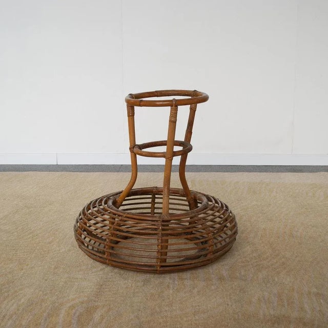 Tan Bamboo Vases Holder For Sale - Image 8 of 8