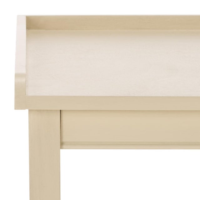 Spritely Home Araminta 1 Drawer Accent Table in Sand For Sale - Image 4 of 10