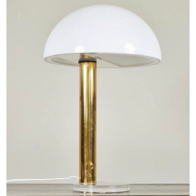 1970s 1970s Gage Cauchois Touch Sensitive Dome Table Lamp For Sale - Image 5 of 8