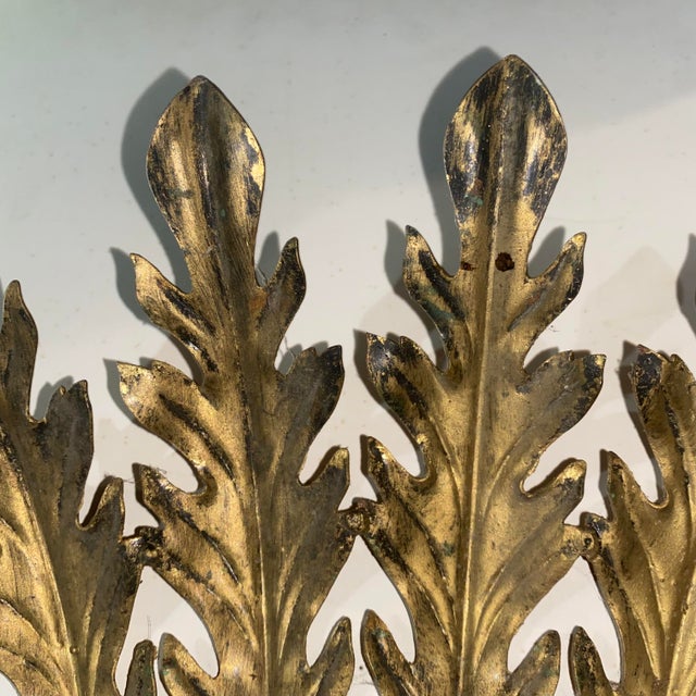 Vintage Italian Gilded Sunburst Mirror, 1960s For Sale - Image 12 of 18