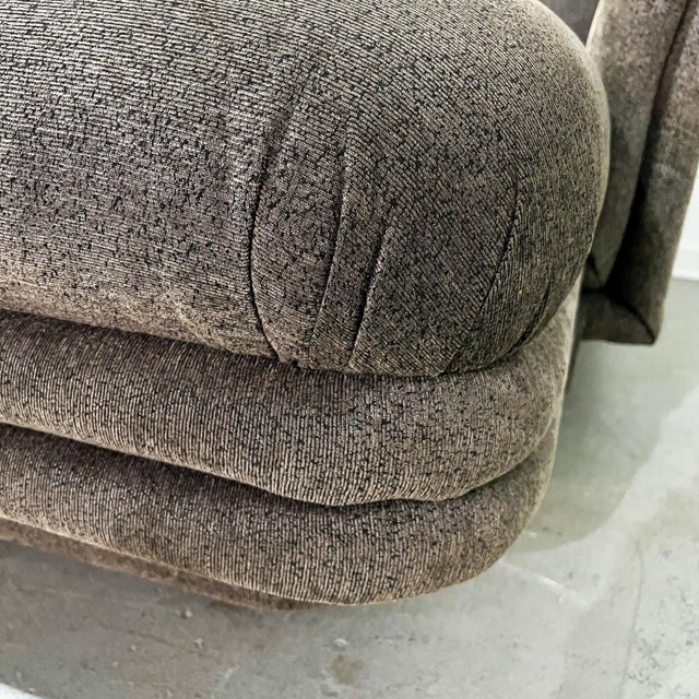 1980's Vladimir Kagan for Weiman Sculptural Floating Sectional with Chaise For Sale In Tampa - Image 6 of 10