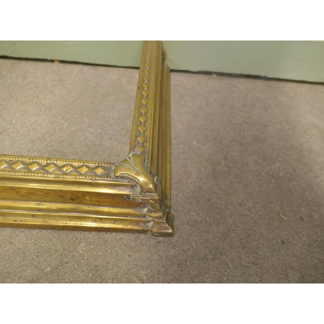Antique Brass Fender, 1800s For Sale - Image 6 of 7