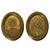Gilt Porcelain Plaques, Early 20th Century, Set of 2 For Sale - Image 6 of 6
