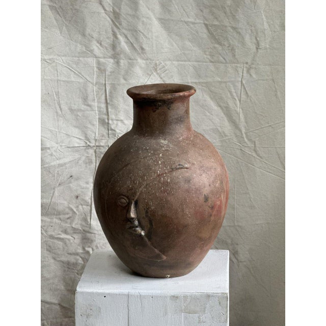 Mid Century Sun and Moon Ceramic Vase For Sale - Image 10 of 12