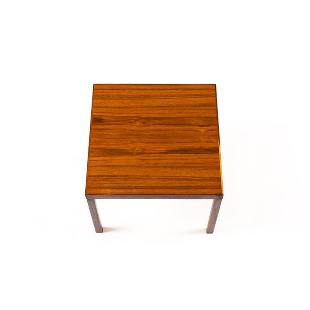 Frem Rojle 1960s Danish Modern Mid Century Square Teak Square Side Table — Hans Olsen — A For Sale - Image 4 of 5