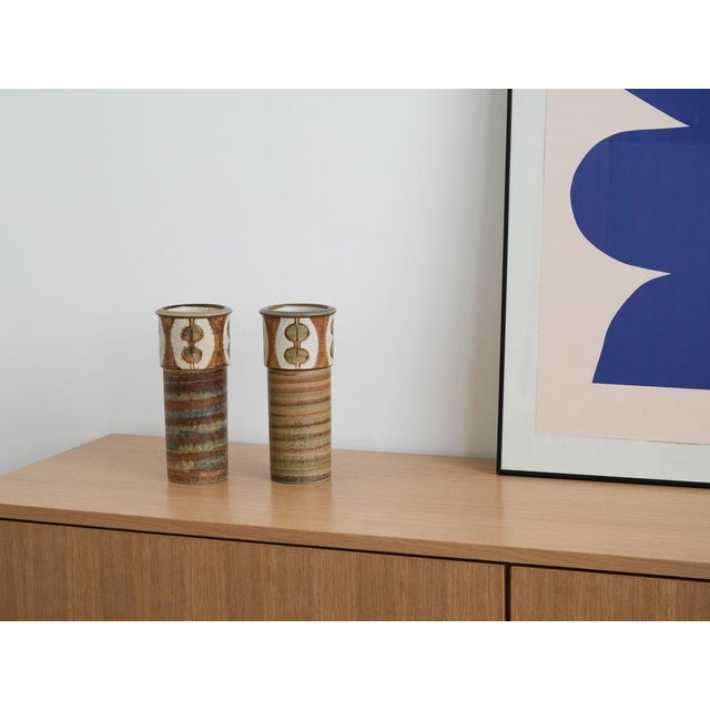 Ceramic Vintage Danish Ceramic Vase by Svend Åage Jensen for Søholm, 1960s For Sale - Image 7 of 8