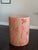 Ceramic Made Goods Tropical Palm Ceramic Garden Stool in Blush & Red Gloss Glaze Indoor Outdoor Side Table For Sale - Image 7 of 12