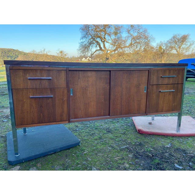 Vintage Mid Century Modern Credenza For Sale - Image 4 of 12