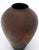 Brown Raku Fired Baluster Shape Mid-Century Modern Porcelain Vase For Sale - Image 8 of 11