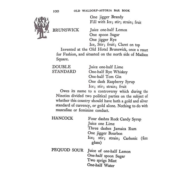"The Old Waldorf-Astoria Bar Book" 2003 Crockett, Albert S. For Sale In New York - Image 6 of 9