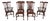 Set of 6 Solid Cherry Brace Back Windsor Chairs For Sale