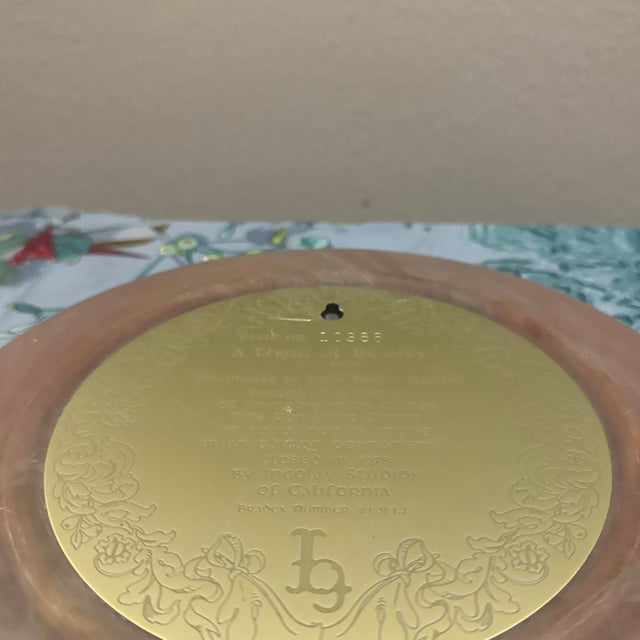 1960s Vintage 1978 Incolay Stone Plate "A Thing of Beauty" – Romantic Poets Series For Sale - Image 5 of 6