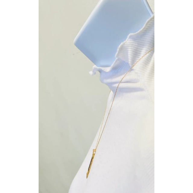 Mid-Century Modern Mid 20th Century Champagne Round Diamond Necklace in 14k Yellow Gold For Sale - Image 3 of 7