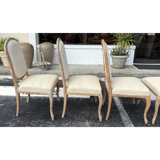 Vintage Italian Wheat Sheath Dining Chairs by Chateau d'Ax- Set of 6 For Sale - Image 12 of 18