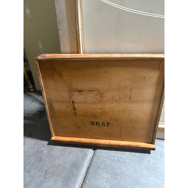 Antique American Empire Library Writing Desk For Sale - Image 10 of 11