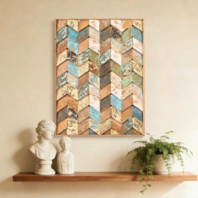 Transform your walls into a gallery of history and texture. This exquisite Farmhouse Style Distressed Reclaimed Wood...