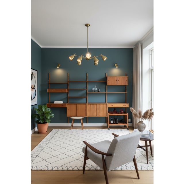 Brown Large PS System Shelving in Teak, Denmark, 1960s For Sale - Image 8 of 18