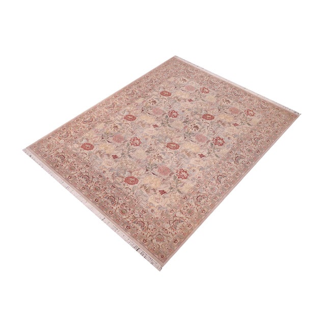 Designed with mesmerizing intricacy and gorgeous color palette, this hand-knotted masterpiece demonstrates the beauty and...