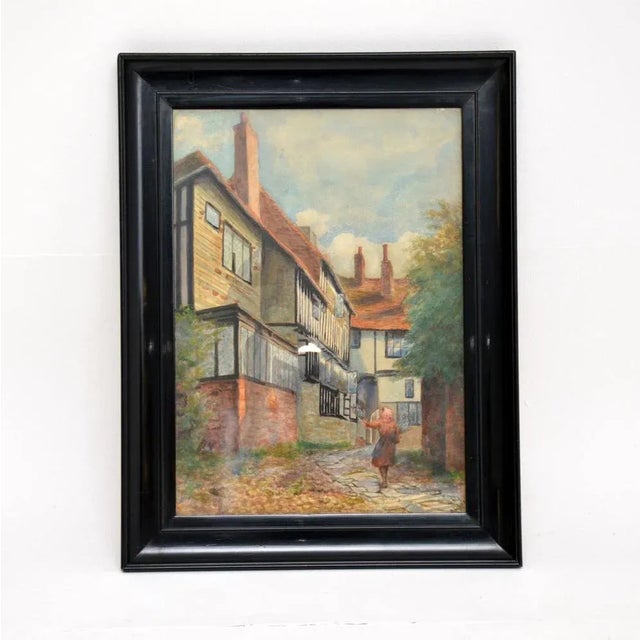 Annie L. Lee, Mermaid Inn in Rye, Late 1900s, Watercolour, Framed For Sale - Image 11 of 11